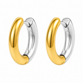 Camila Two-Tone Hoop Earrings