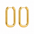 Luna Oval Hoop Earrings