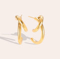 Mila Twist Hoop Earrings