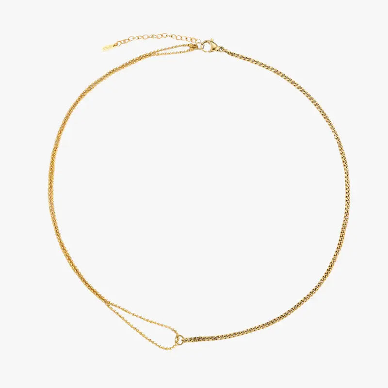 Elara Double Chain Necklace