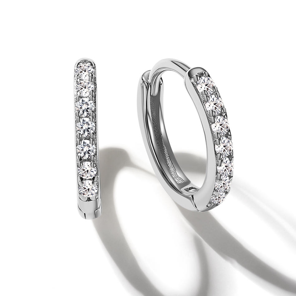 Aveline Pavé Hoop Earrings