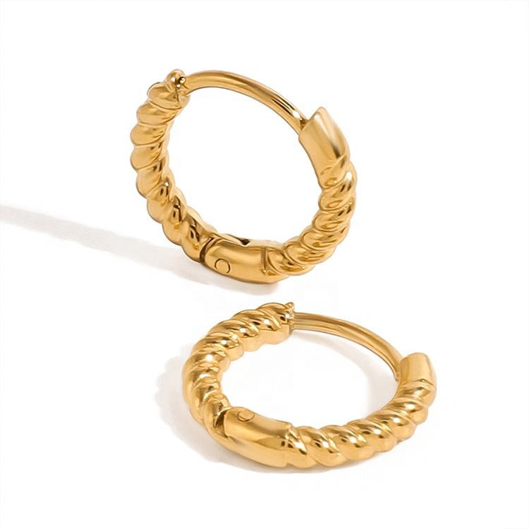 Nerina Pearl Hoop Earrings