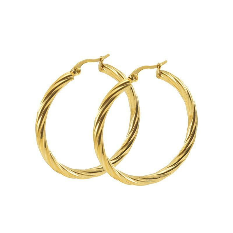 Sienna Twist Hoop Earrings