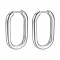 Luna Oval Hoop Earrings