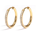 Clara Pavé Hoop Earrings