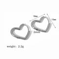 Amour Heart Hoop Earrings
