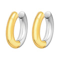 Camila Two-Tone Hoop Earrings