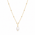 Celeste Pearl Drop Necklace