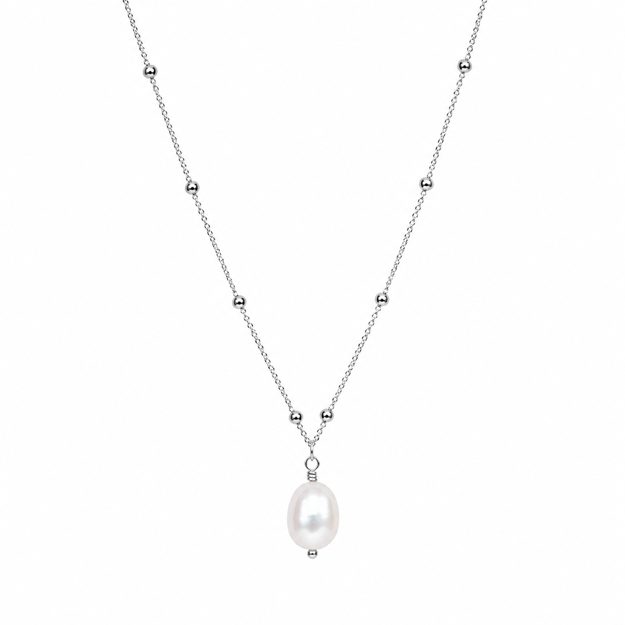 Celeste Pearl Drop Necklace