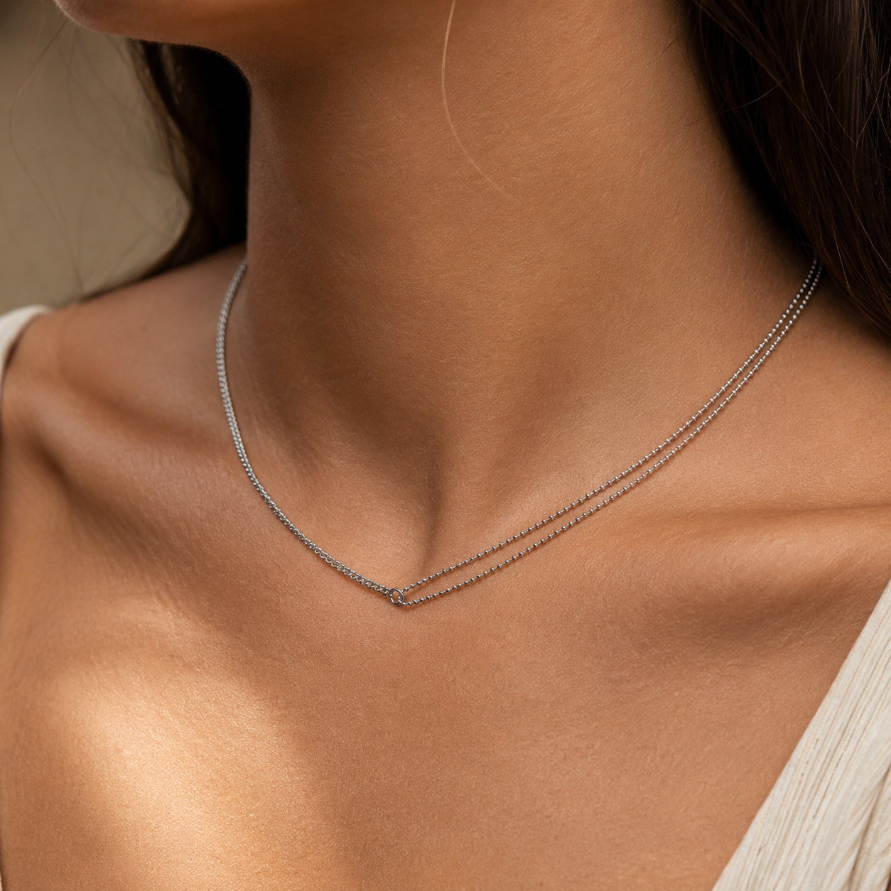 Elara Double Chain Necklace