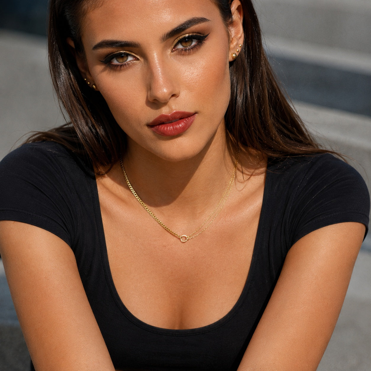 Elara Double Chain Necklace