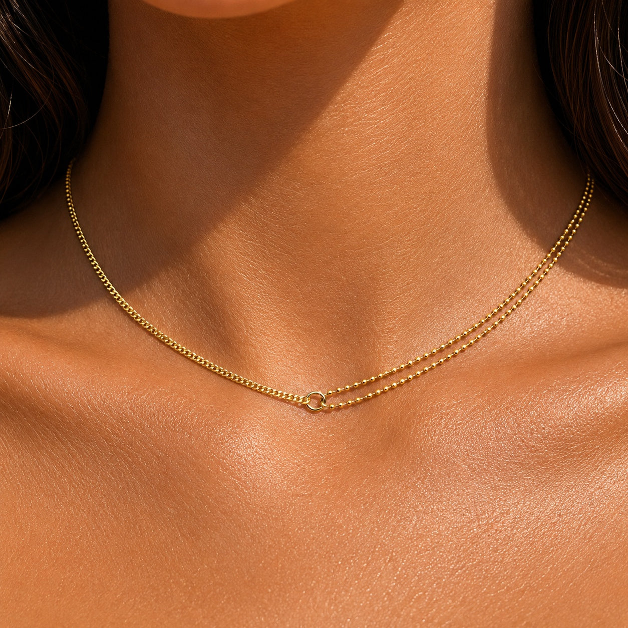 Elara Double Chain Necklace